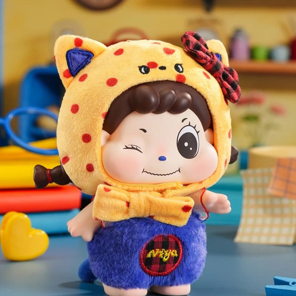 NIYA Gulu Gulu Grocery Store Series Vinyl Plush Blind Box - Yellow-costume vinyl plush doll example; random design not guaranteed