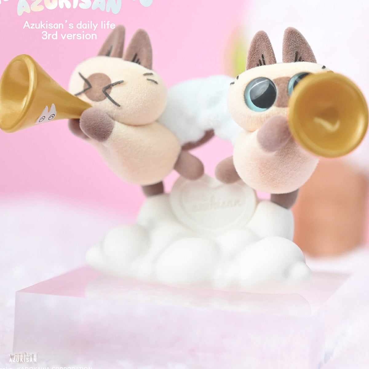 Nobeko Azukisan's Daily Heartwarming  Life V3 Figure Blind Box - Trumpet pair design example; random design not guaranteed