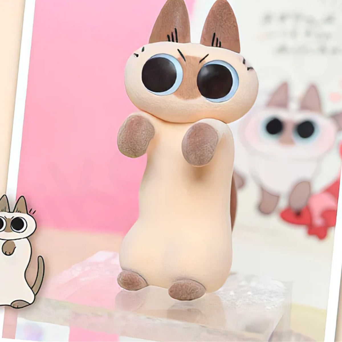 Nobeko Azukisan's Daily Life Series 2 Blind Box - Standing cat design example; random design not guaranteed