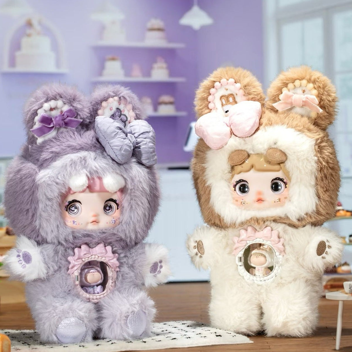 NOMMI A Bite of Sweetness - taro and milk biscuits room scene original product view | KikiBuddies