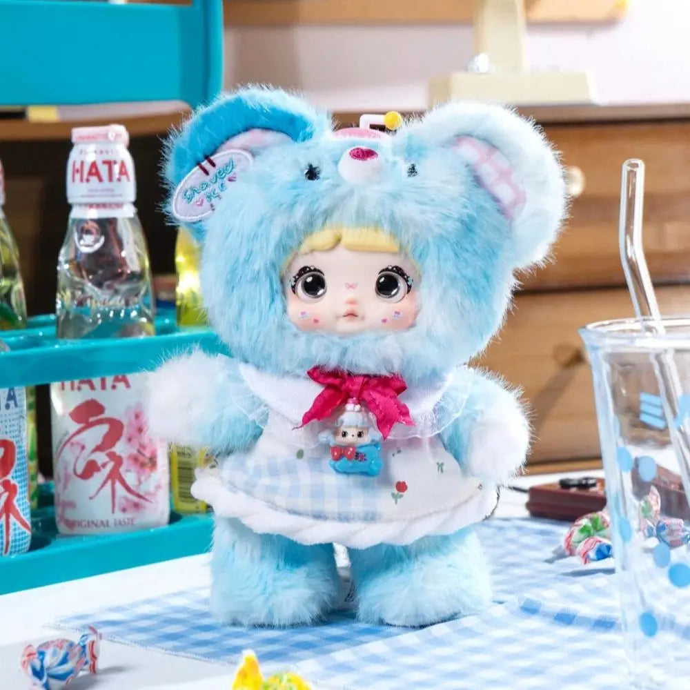 NOMMI About the Childhood — BEAR ICE SHAVER confirmed plush design, front view; display scenery not included