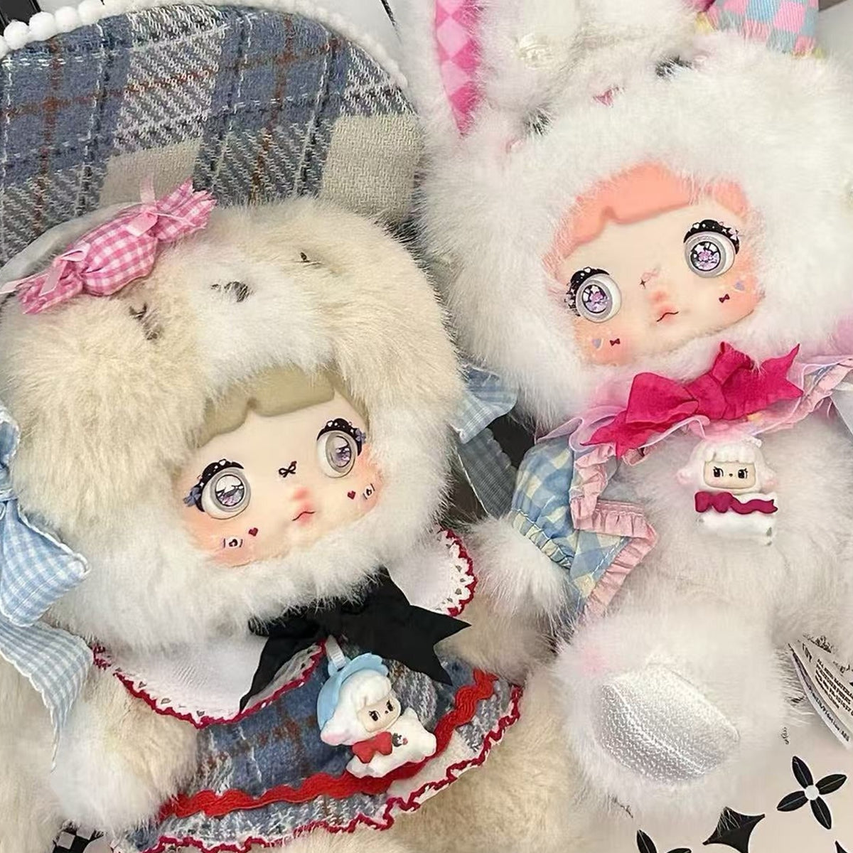 NOMMI About the Childhood — Milk Candy Bunny and Carousel design reference; not guaranteed random-box contents