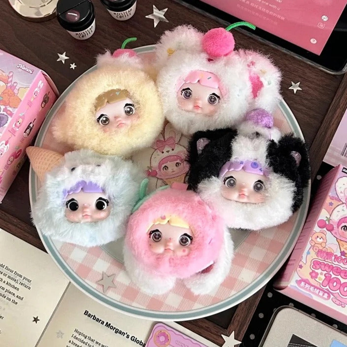 Nommi Glutinous Rice 100% Sweetness Series Plush Blind Box - Glutinous Rice series design examples; illustrative series image, contents depend on selected purchase option