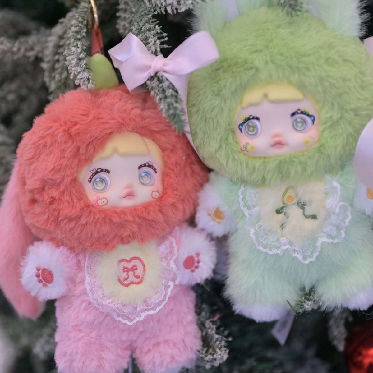 NOMMI Interesting Fruits - orange and apple scene original product view | KikiBuddies