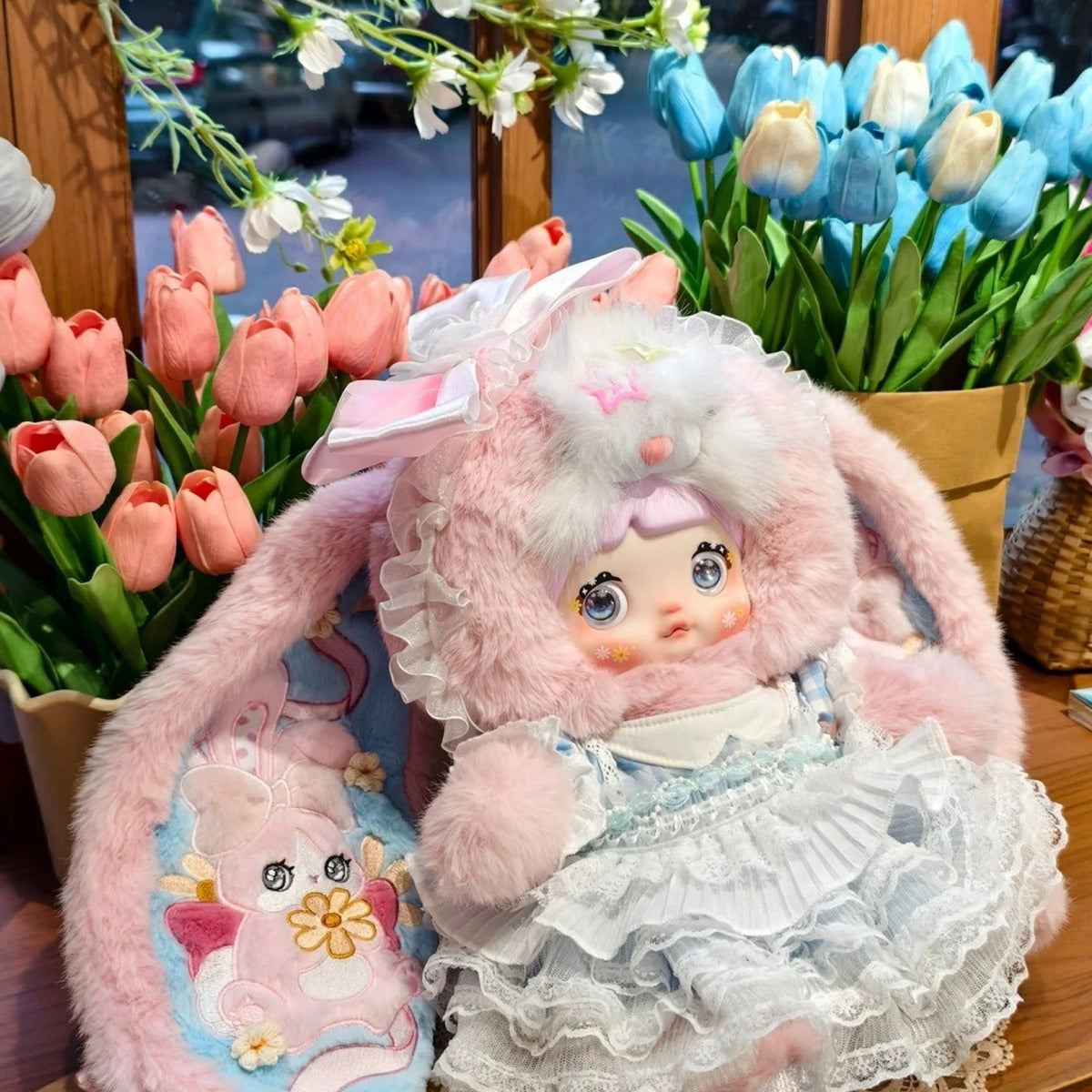 Nommi Little Daisy 400% Series Limited Plush Doll - Little Daisy plush doll close-up with lower body cropped; single doll; props not included