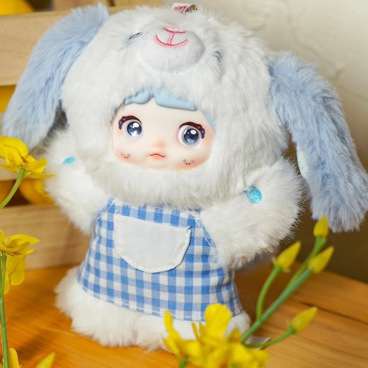 Nommi V5 Puppy Diary Series Plush Dolls, Blind Box - Blue and white Puppy Diary plush example; illustrative series image, contents depend on selected purchase option
