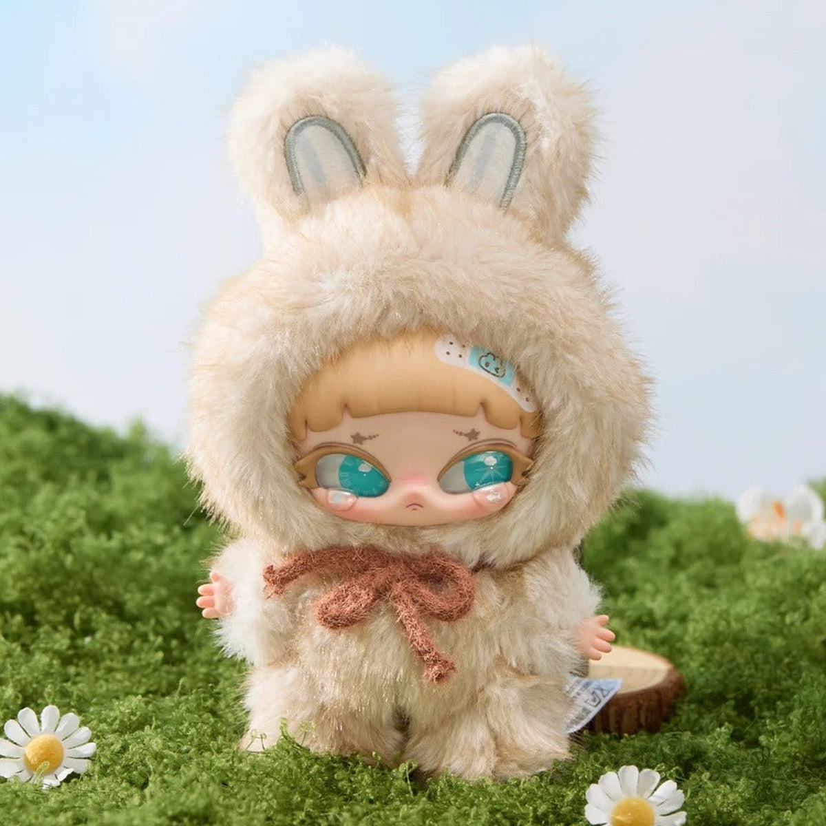 NONOVA Twin Dream Forest Series Plush Blind Box - Beige rabbit-ear complete design example; random design not guaranteed