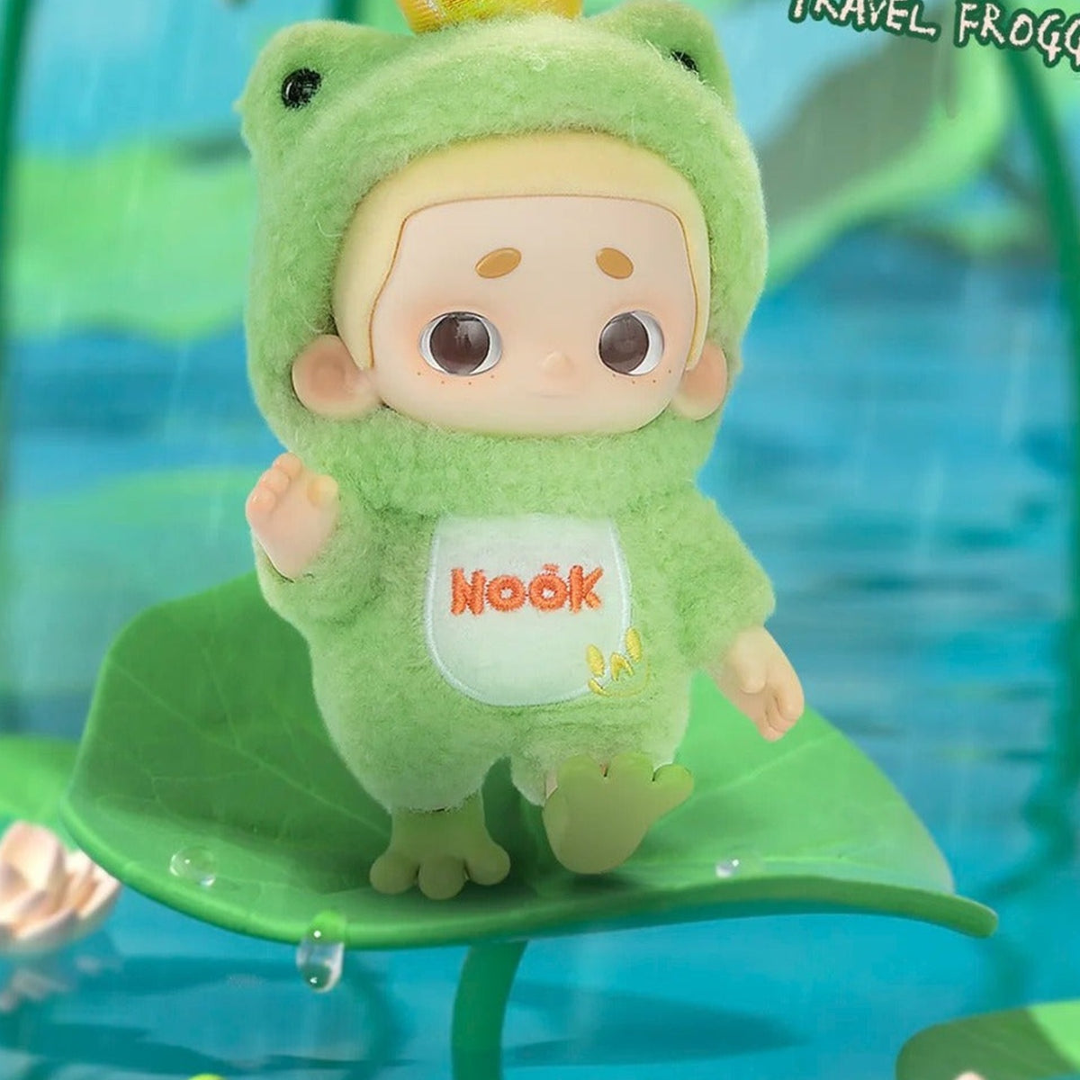 NOOK OOTD Series Plush Doll Blind Box - Green frog outfit design example; random design not guaranteed