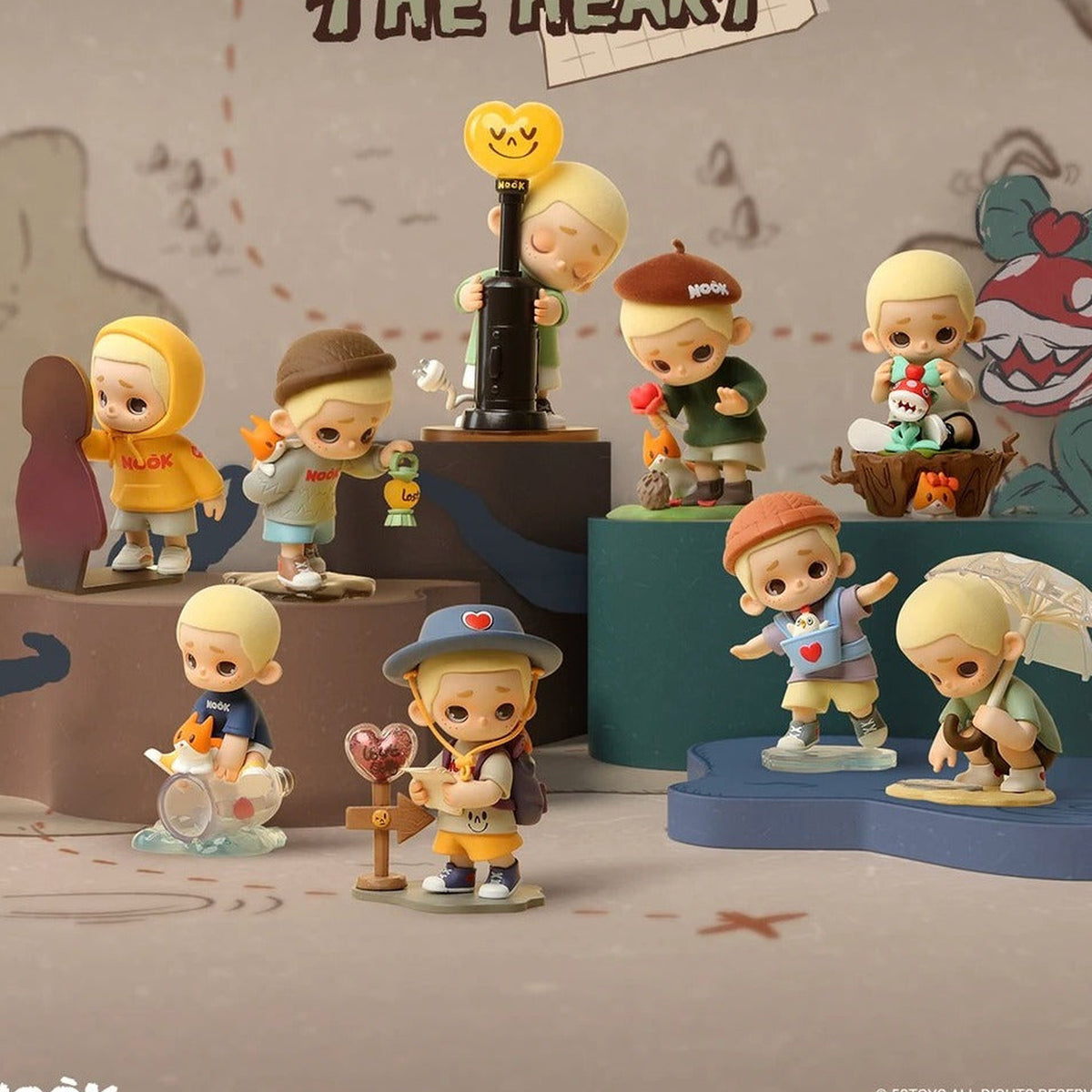 Nook Quest For The Heart Series Figure Blind Box - Series design overview; random design not guaranteed