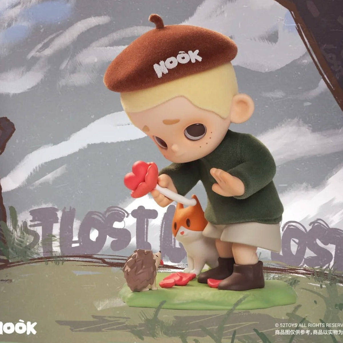 Nook Quest For The Heart Series Figure Blind Box - Beret and flower design example; random design not guaranteed
