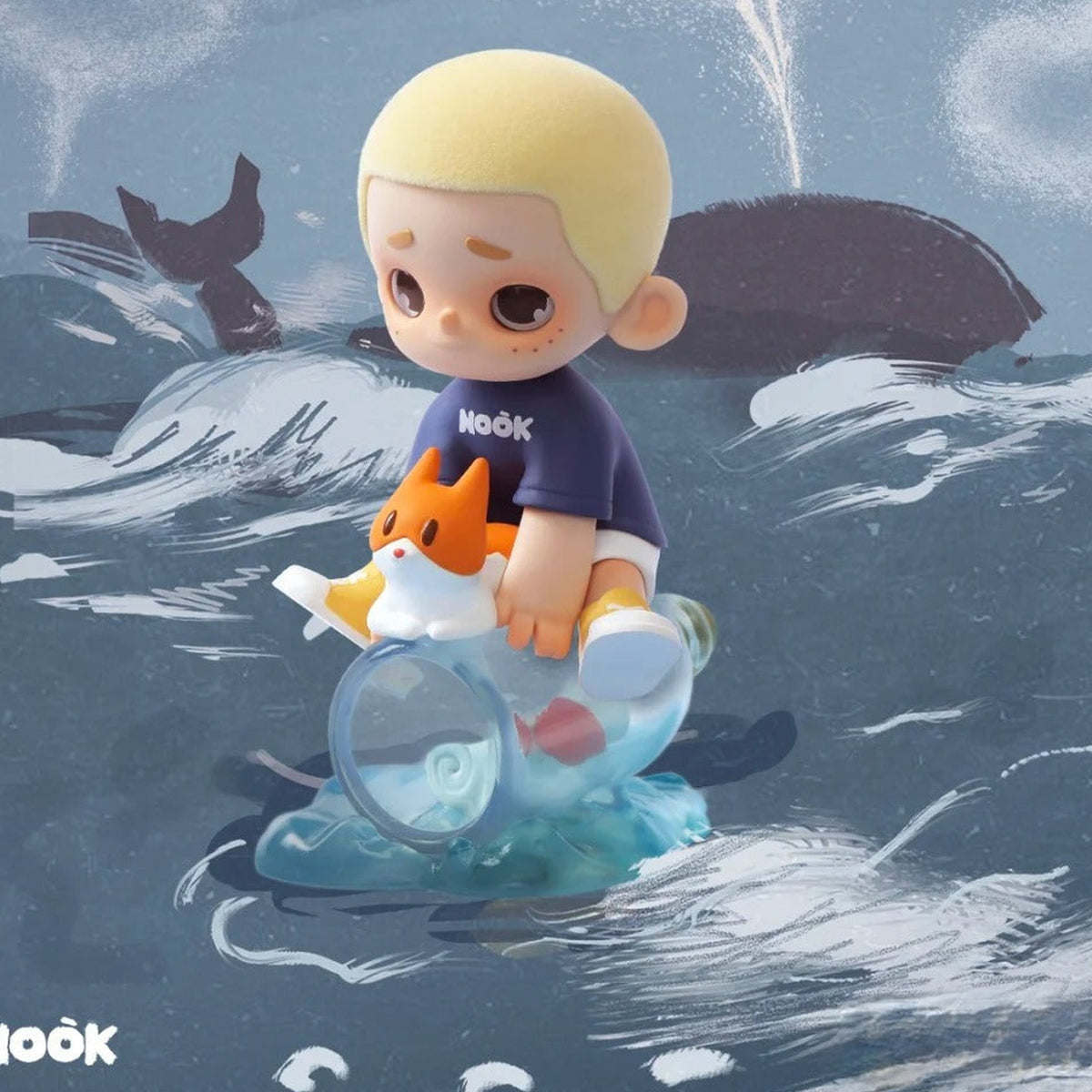 Nook Quest For The Heart Series Figure Blind Box - Blue wave design example; random design not guaranteed