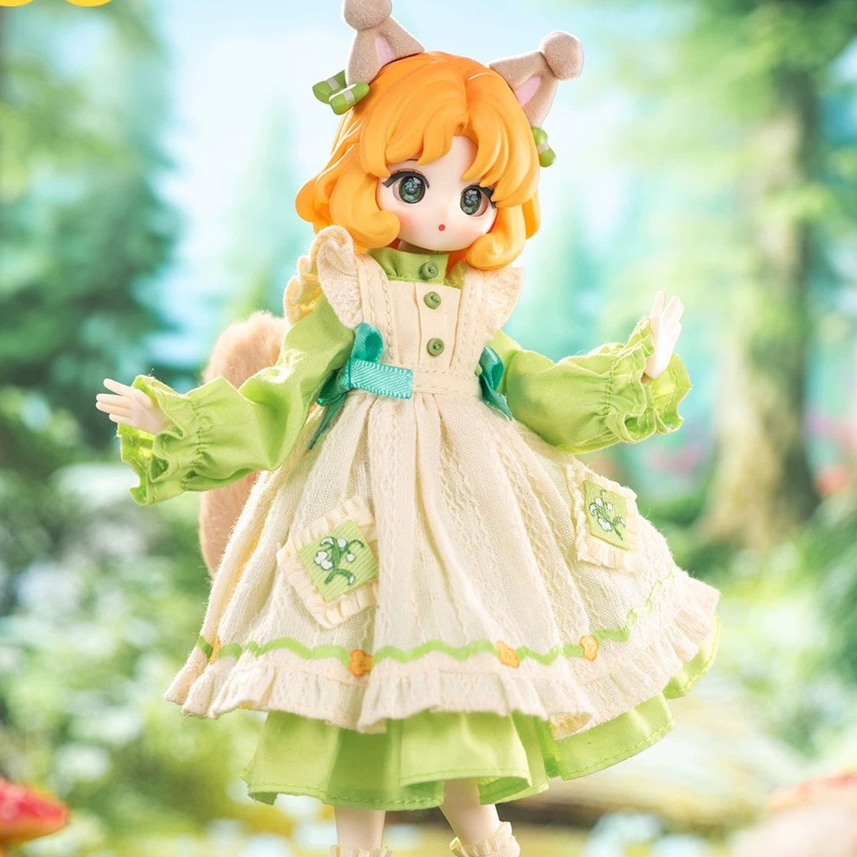 Normal Puppy Colorful Wardrobe Series 1/12 BJD Blind Box - Green outfit design detail; random design not guaranteed