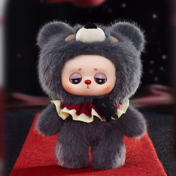 Nourmar Dull Sense Lab Series Vinyl Plush Blind Box - Complete black bear-costume plush doll example; random design not guaranteed