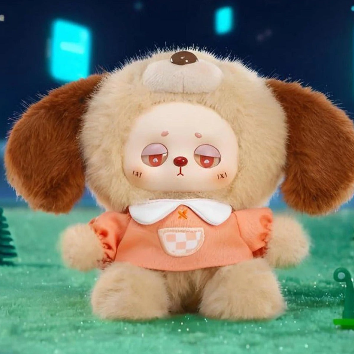 Nourmar Dull Sense Lab Series Vinyl Plush Blind Box - Dog-costume plush doll detail with outer ear cropped; random design not guaranteed