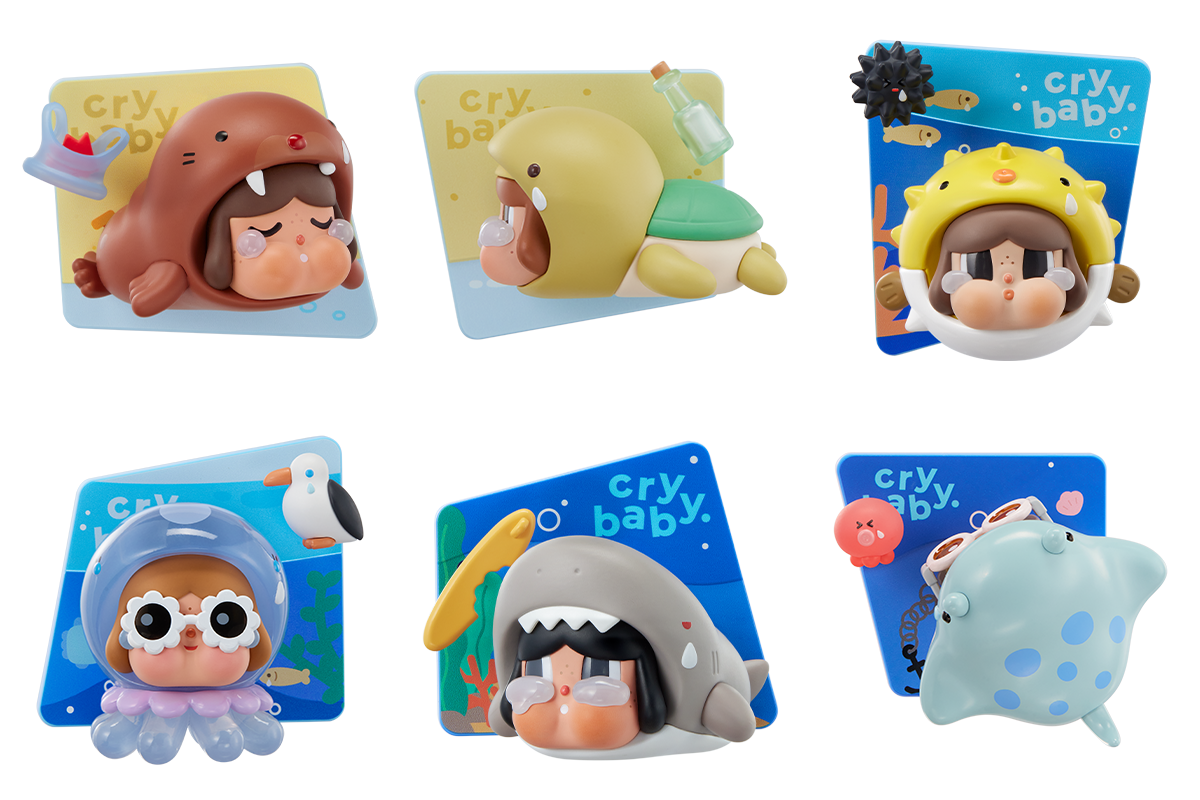 CRYBABY Cry Me an Ocean fridge magnets - six confirmed regular designs, no secret