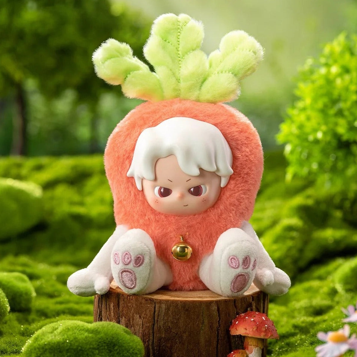 OHKU Hidden In His Own Corner Series Plush Blind Box - Carrot design example; random design not guaranteed