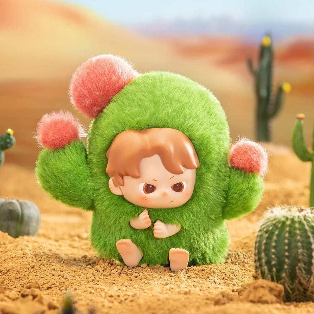 OHKU Hidden In His Own Corner Series Plush Blind Box - Cactus design example; random design not guaranteed