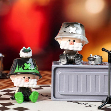 OHO Colorful Series Mini Figures, Blind Box - OHO mini figure examples with display props; illustrative series image, contents depend on selected purchase option