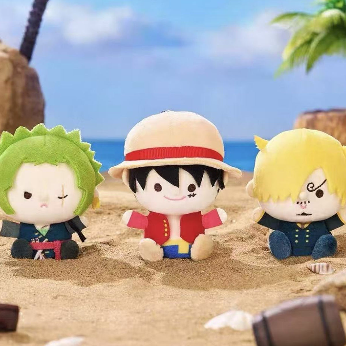 One Piece Regular Series Plush finger puppet Blind Box - Complete seated plush finger puppet examples; random design not guaranteed