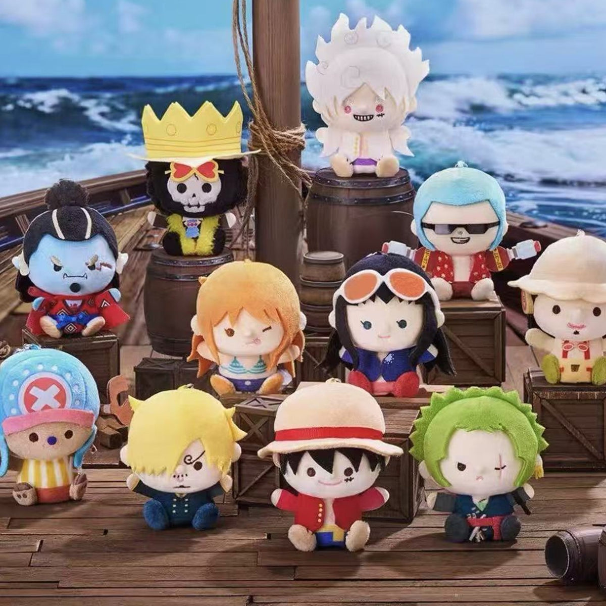 One Piece Regular Series Plush finger puppet Blind Box - Series overview with complete plush finger puppet examples; random design not guaranteed