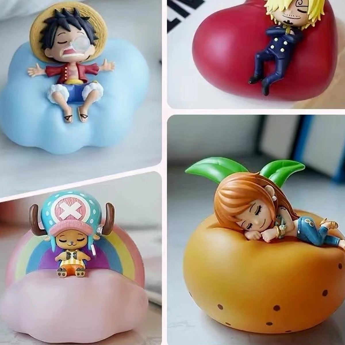 One Piece Sweet Dreams Lamp Series Lamp Figure Blind Box - Complete central lamp figure examples with upper outer example cropped; random design not guaranteed