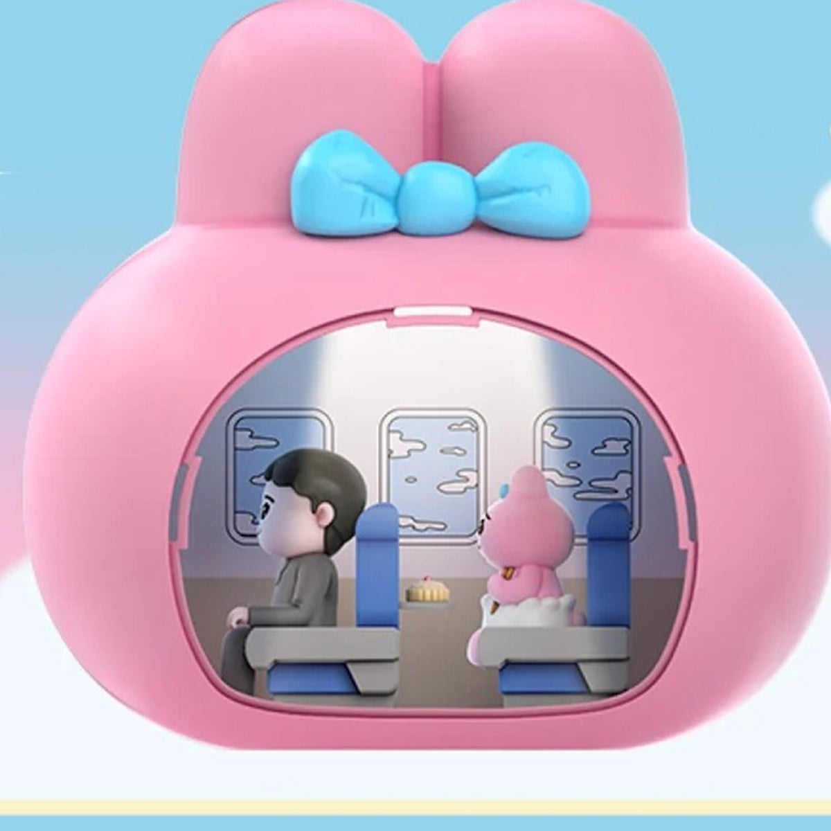 Opanchu Usagi Wonderful Everyday Series Assembly Scene Figure Blind Box - Train scene design example; random design not guaranteed