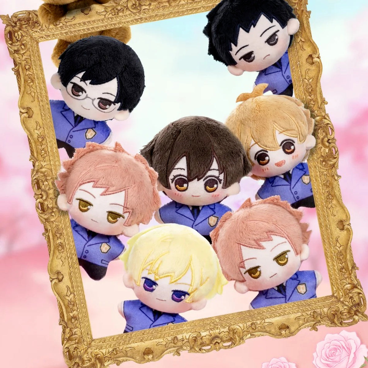 Ouran High School Host Club Beckoning Series Plush Pendant Blind Box - Ouran character group with complete central plush pendant examples and outer crops; random design not guaranteed