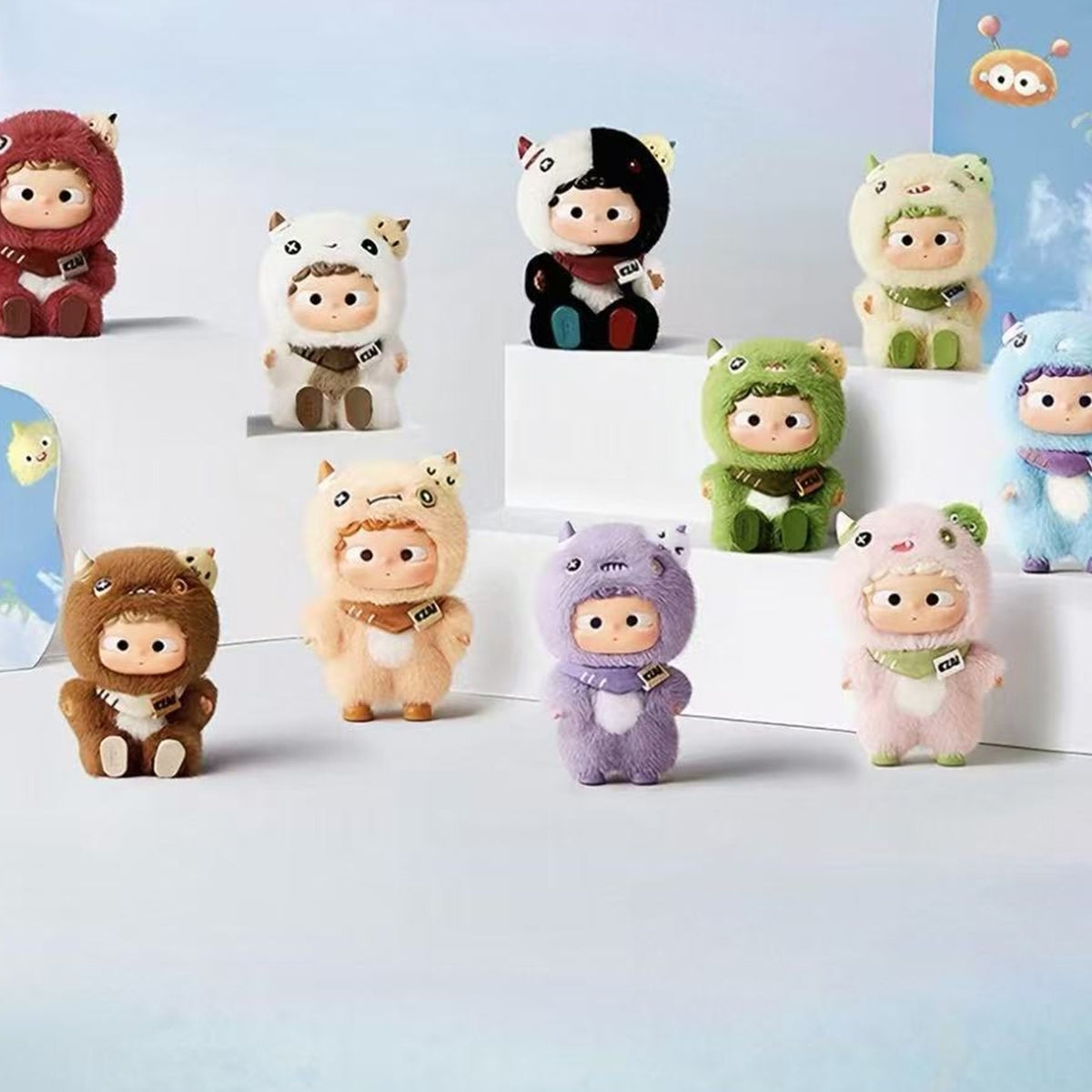 Ozai Emotional Prism Series Vinyl Plush Pendant Blind Box - Series overview with complete plush examples; random design not guaranteed