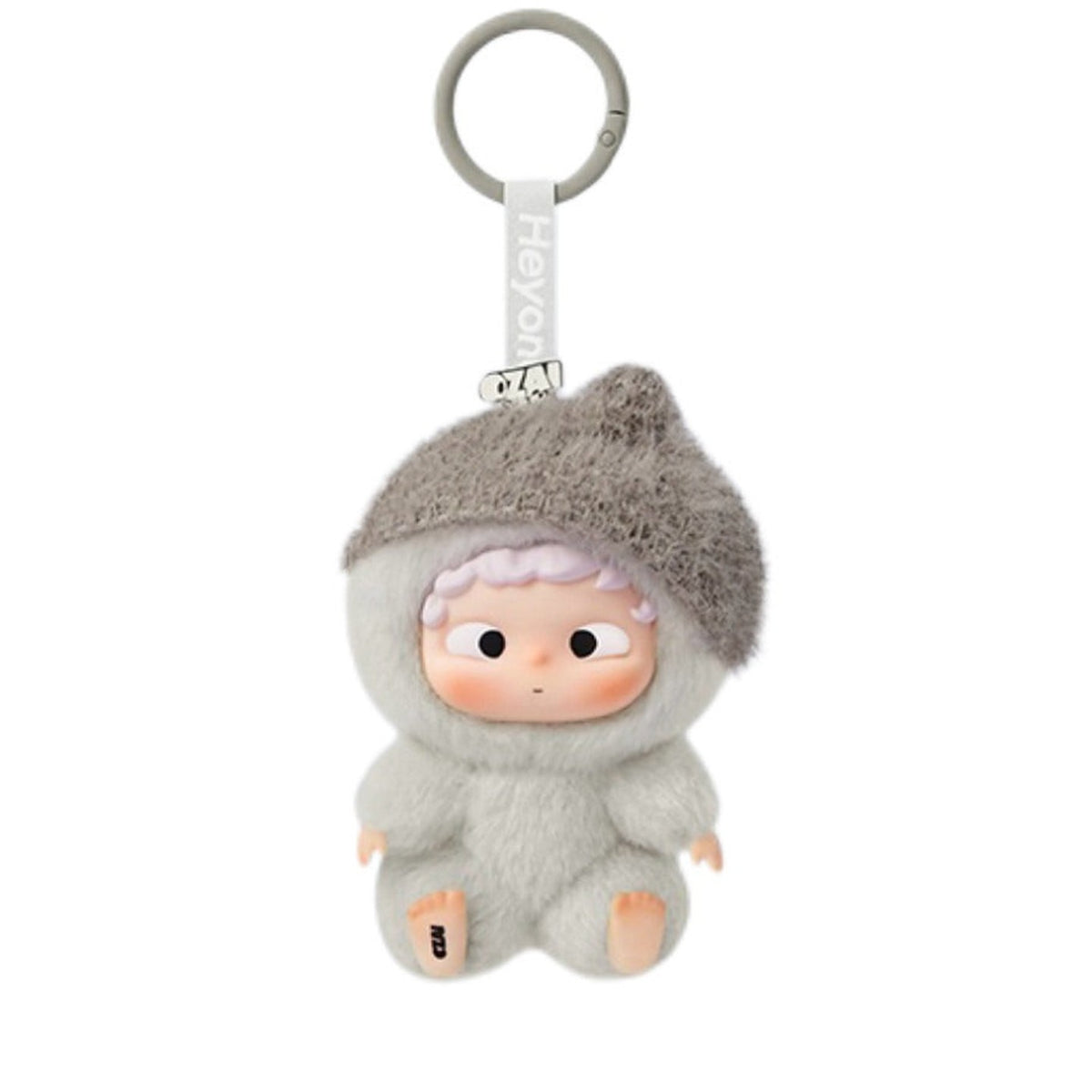 OZAI First Floating Bottle Series Mini Plush Blind Box - Grey hanging plush design example; random design not guaranteed