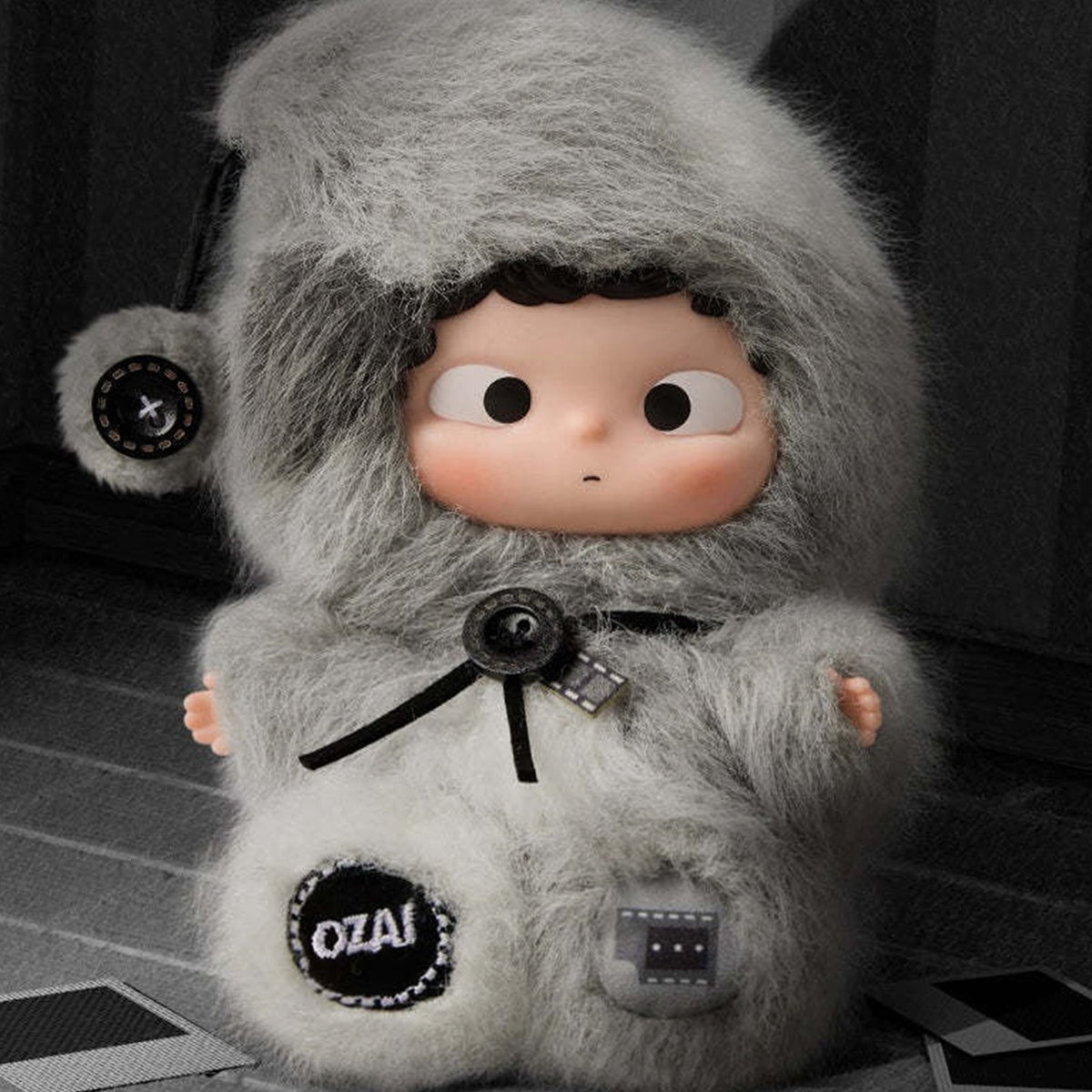 Ozai Framed in Memory Series Plush Dolls Blind Box - Grey hood design example; random design not guaranteed