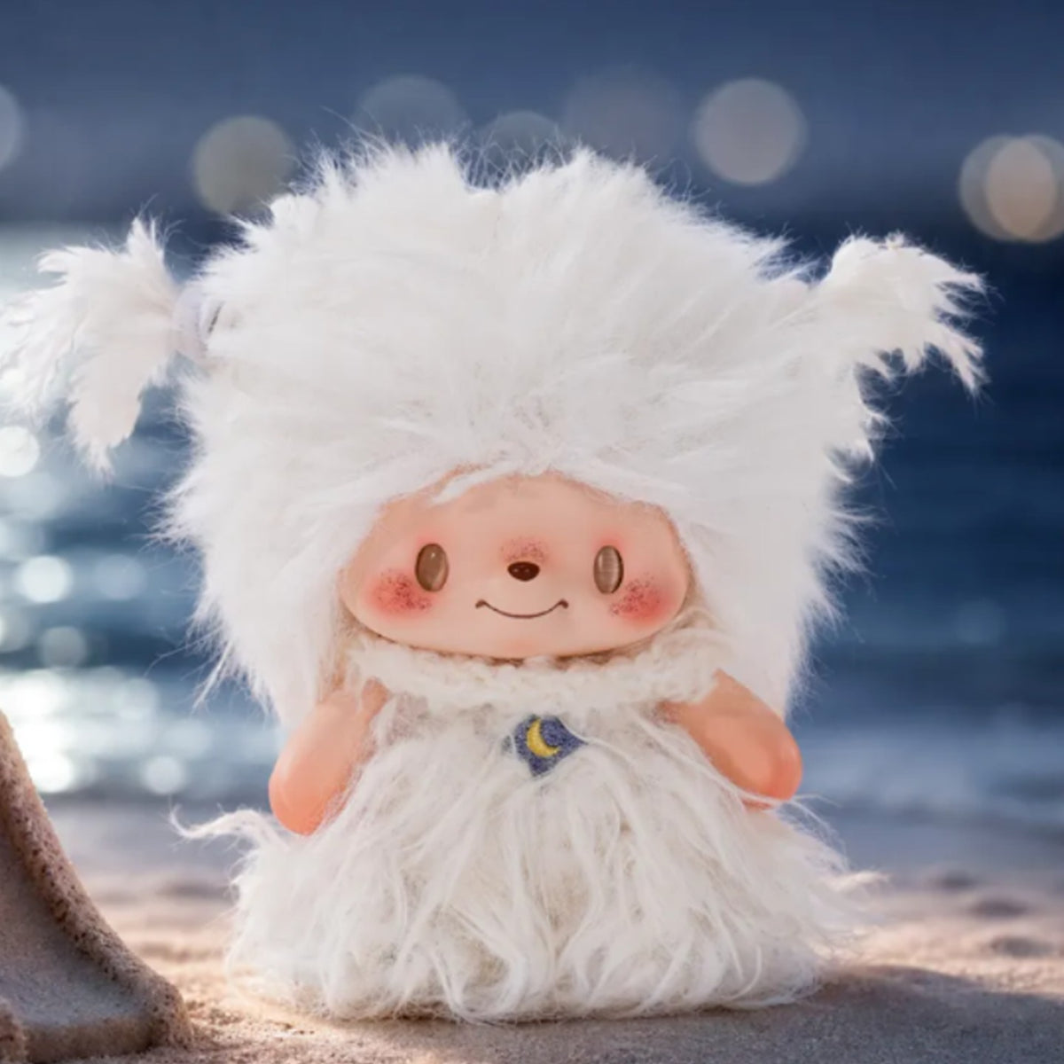 Paikke One Second Lucky, Next Second Lucky Series Plush Blind Box - Complete white-haired Paikke plush doll example; random design not guaranteed