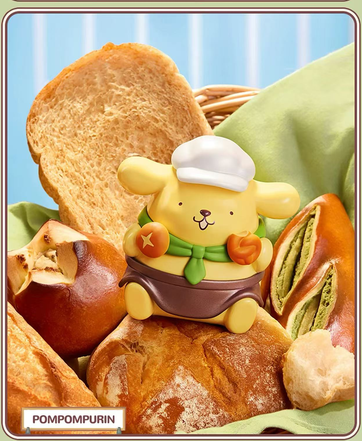 Sanrio Characters Pastry Chef Pompompurin pastry chef design; one random blind box, pictured character(s) not selectable, scene props not included