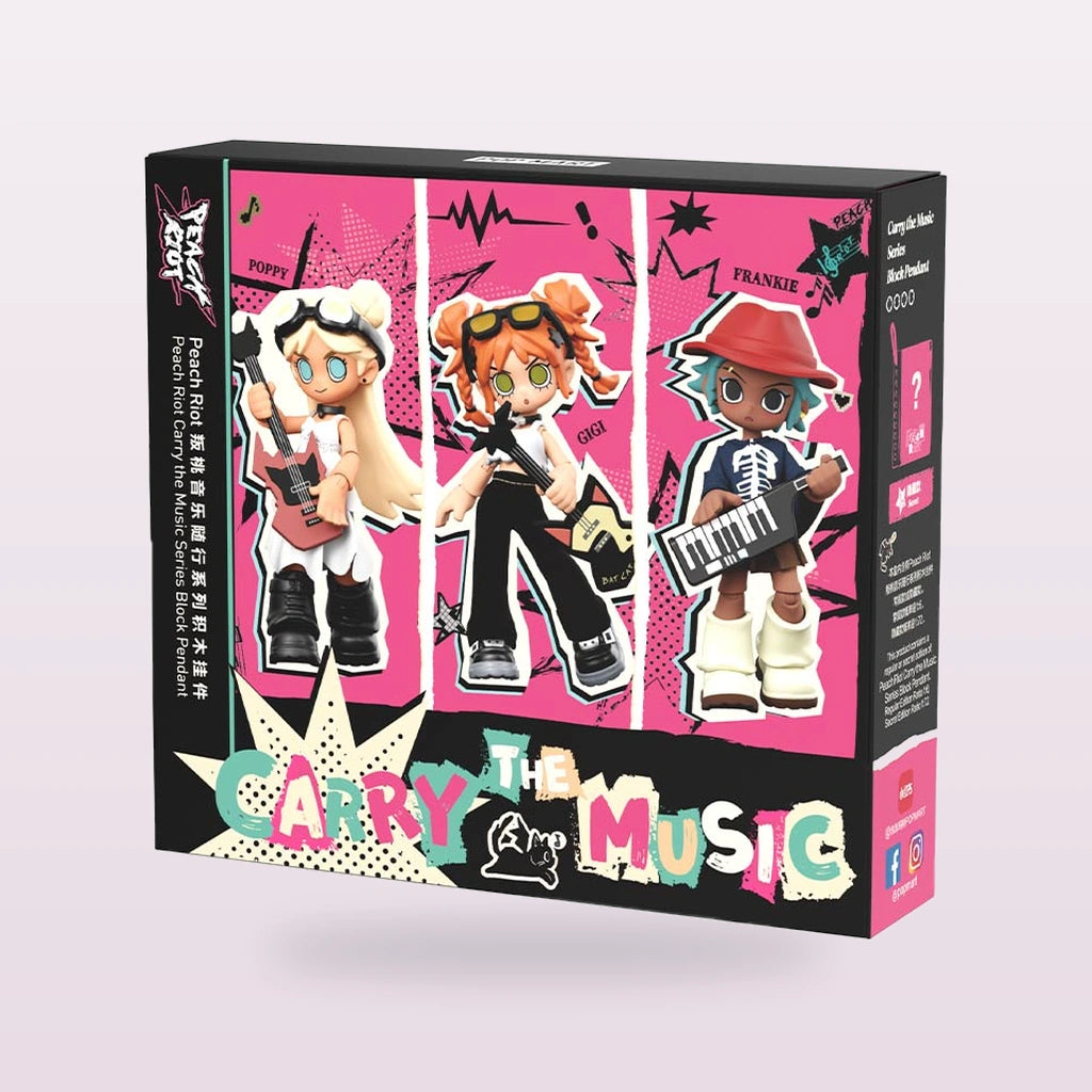 Peach Riot Carry the Music Series Block Pendant - Blind Box & Full Set - random single package