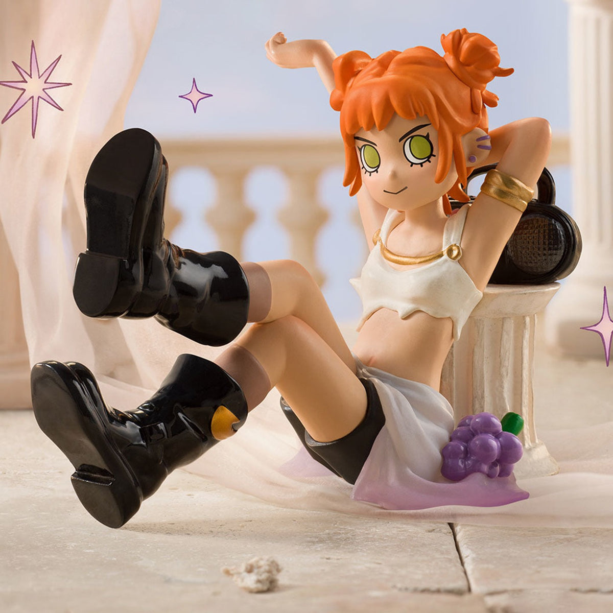 peach riot power chords figure blind box — gigi celebration design scene