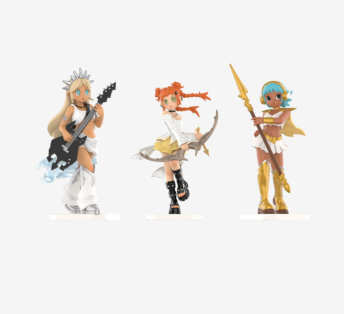Peach Riot Power Chords Three-character neutral display; scene props not included