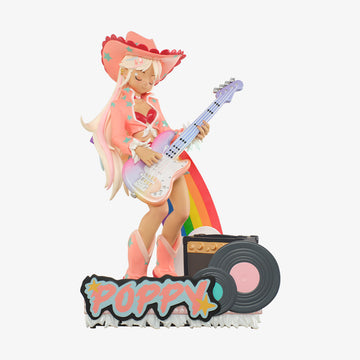 Peach Riot Rainbow Riot Poppy figurine - front view of the fixed single character