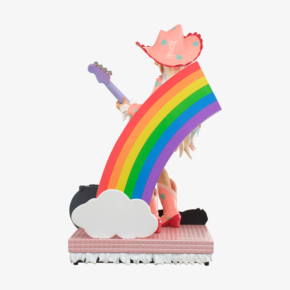 Peach Riot Rainbow Riot Poppy figurine - back view