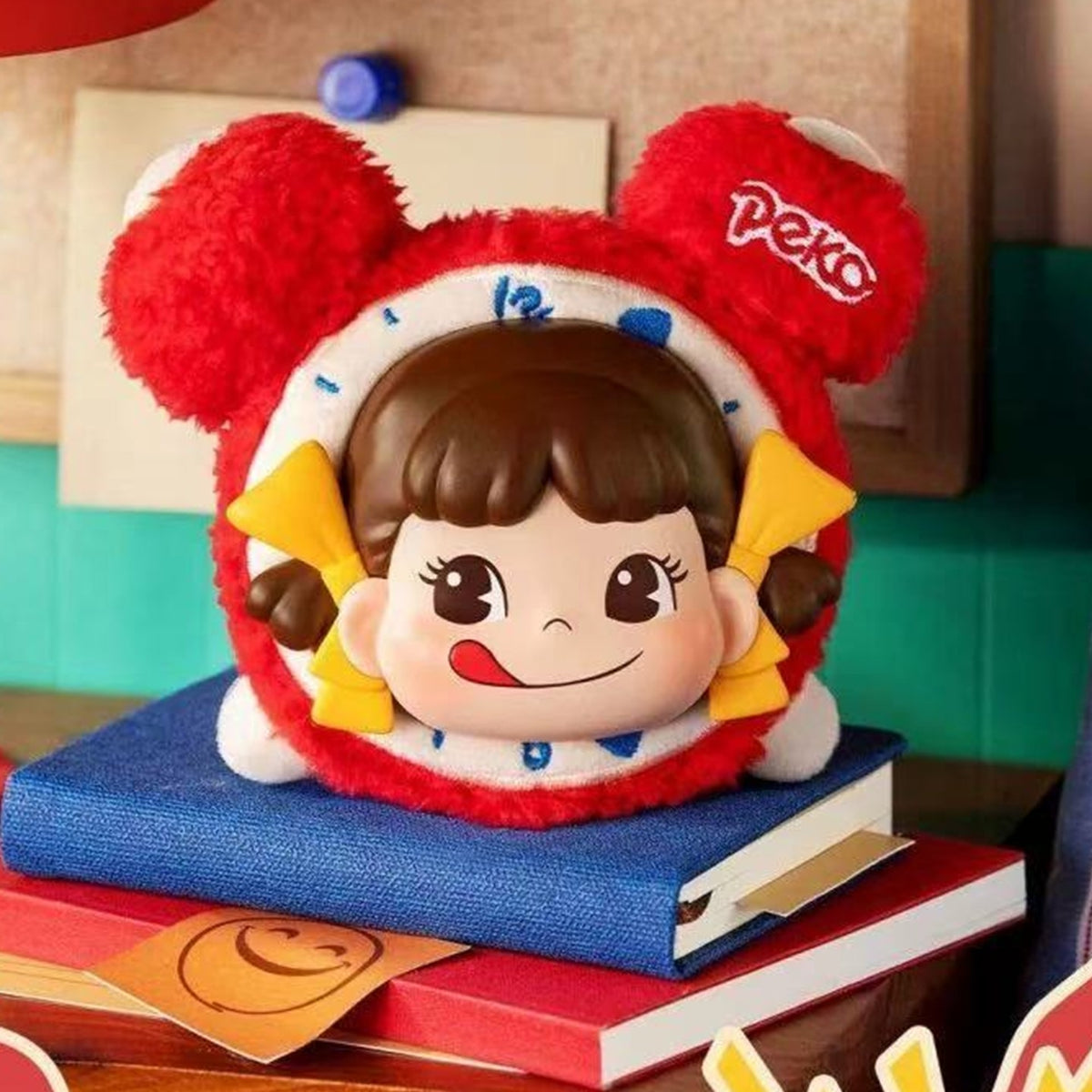 Peko Memory House Series Plush Pendant Blind Box - Red alarm clock complete plush pendant example; random design not guaranteed