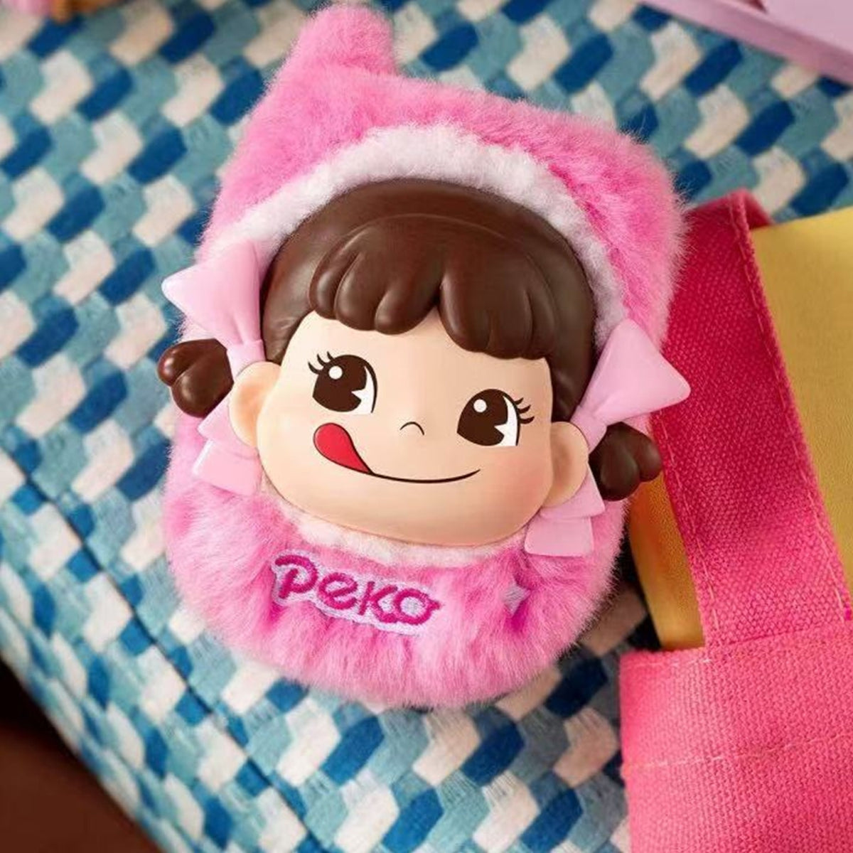 Peko Memory House Series Plush Pendant Blind Box - Pink phone complete plush pendant example; display bag not included; random design not guaranteed