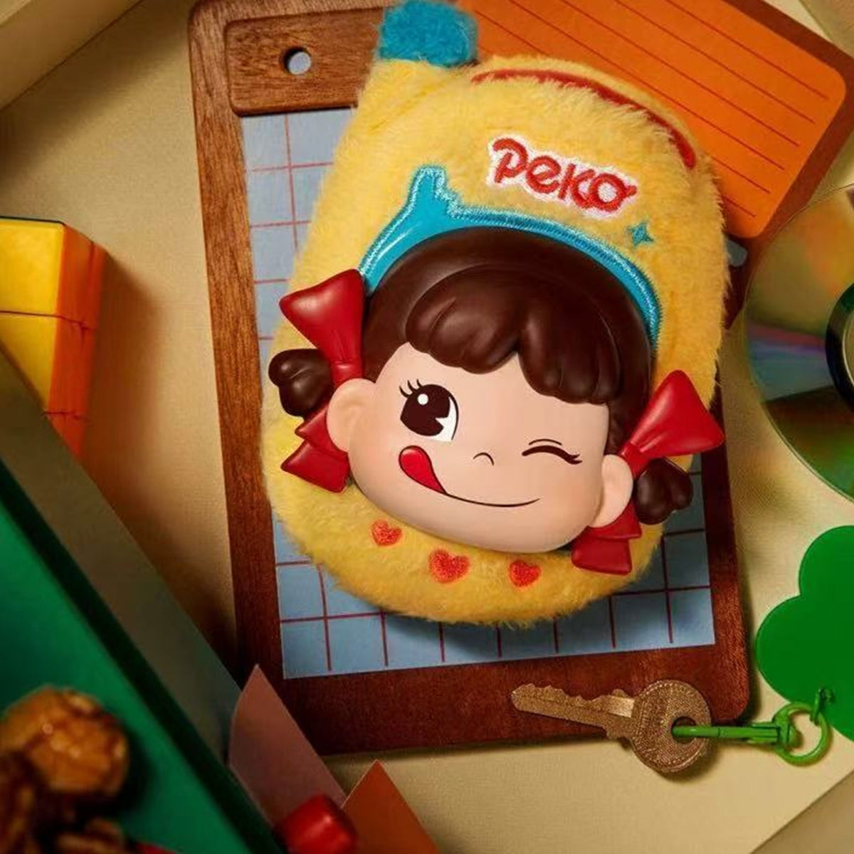 Peko Memory House Series Plush Pendant Blind Box - Yellow game console plush pendant example; random design not guaranteed