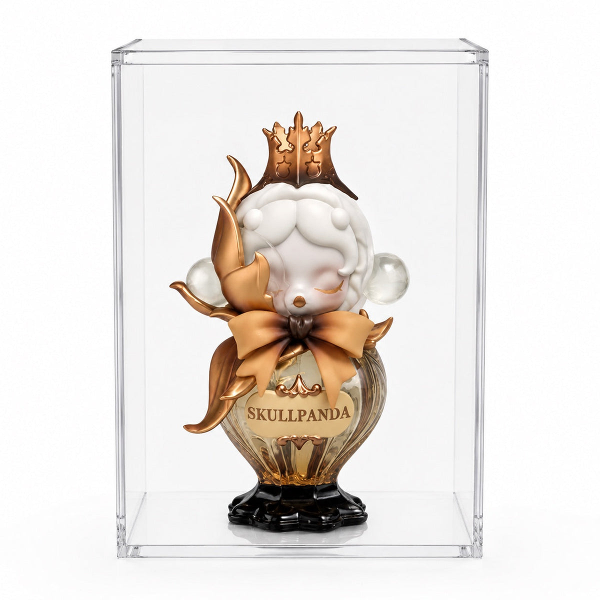 The Decay Awaited confirmed fragrance bottle; photographed display enclosure is not guaranteed included