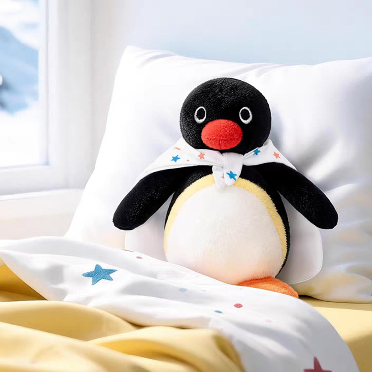 Pingu Hide and Seek Series Plush Blind Box - Scarf costume design example; random design not guaranteed
