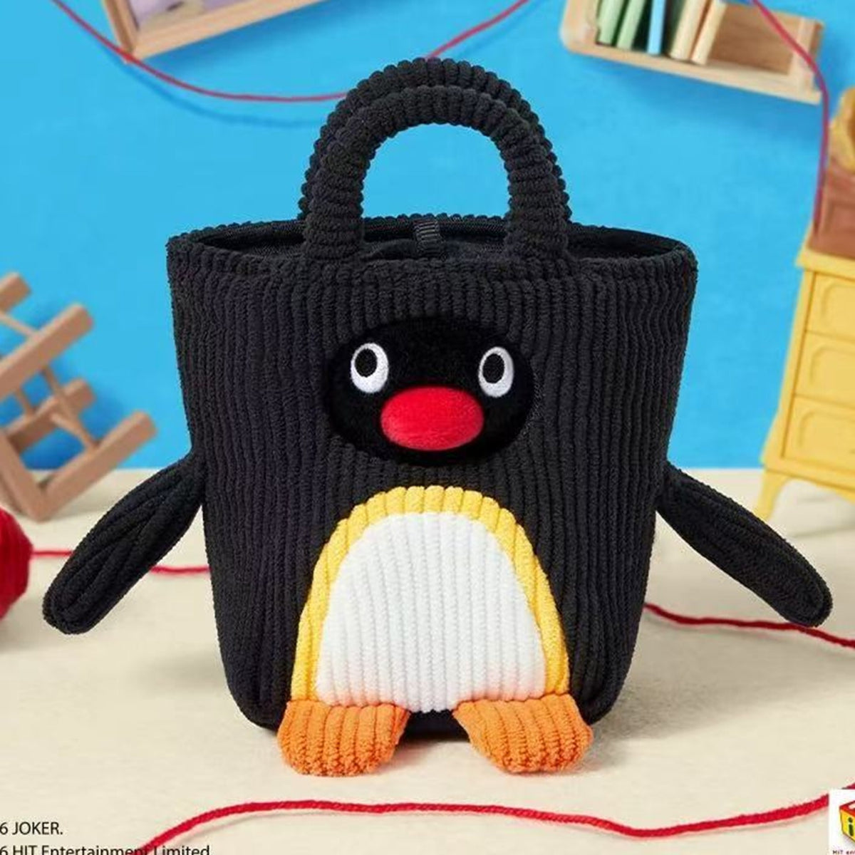 Pingu MINI MEME Series Plush Blind Box - Complete carry-bag design example; random design not guaranteed