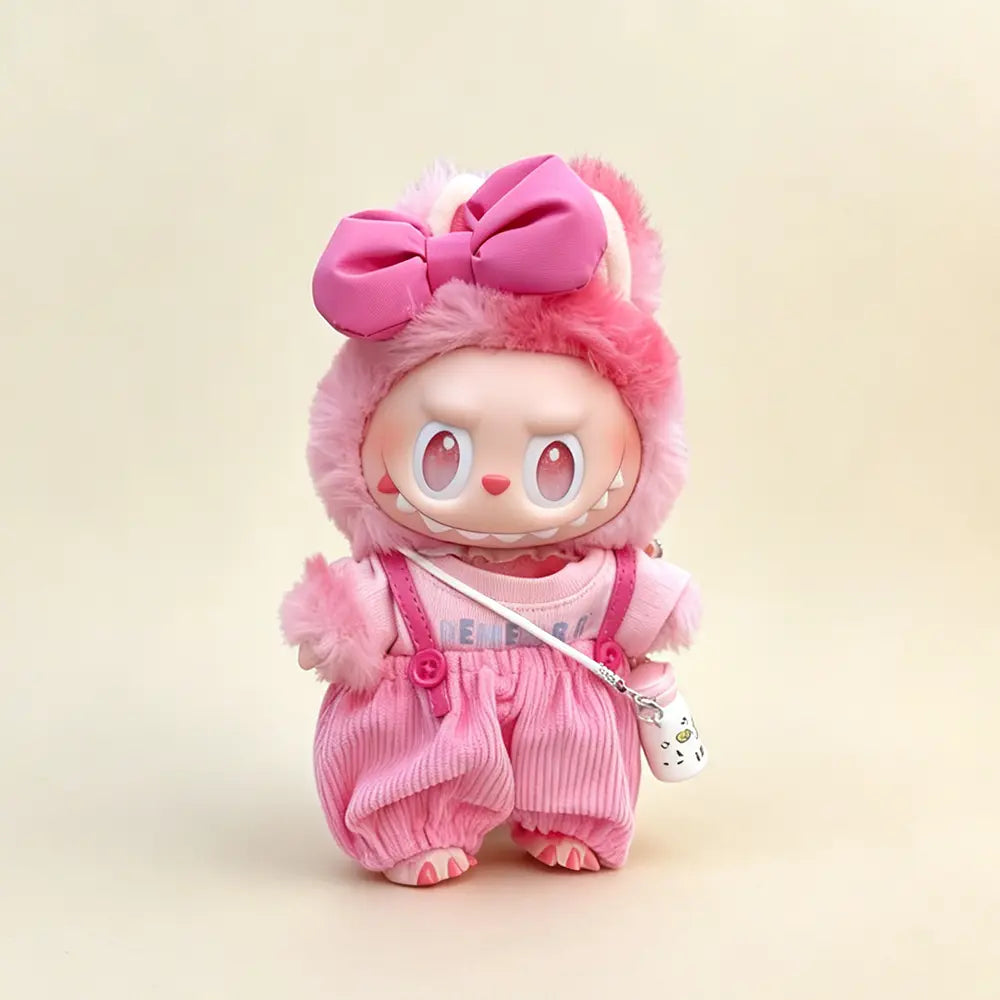 Labubu / The Monsters 17cm Outfit · Pink Bag Charm With｜Doll Clothes, Figure Not Included – Independent Retailer - main product card | KikiBuddies