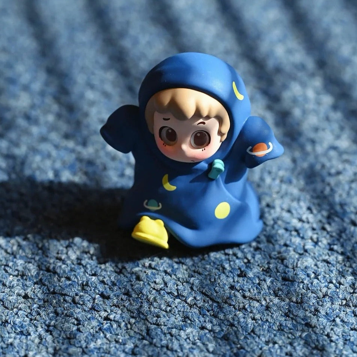 PINY Sleepover Series Mini Figures Blind Box - Complete blue night-costume mini figure example; random design not guaranteed