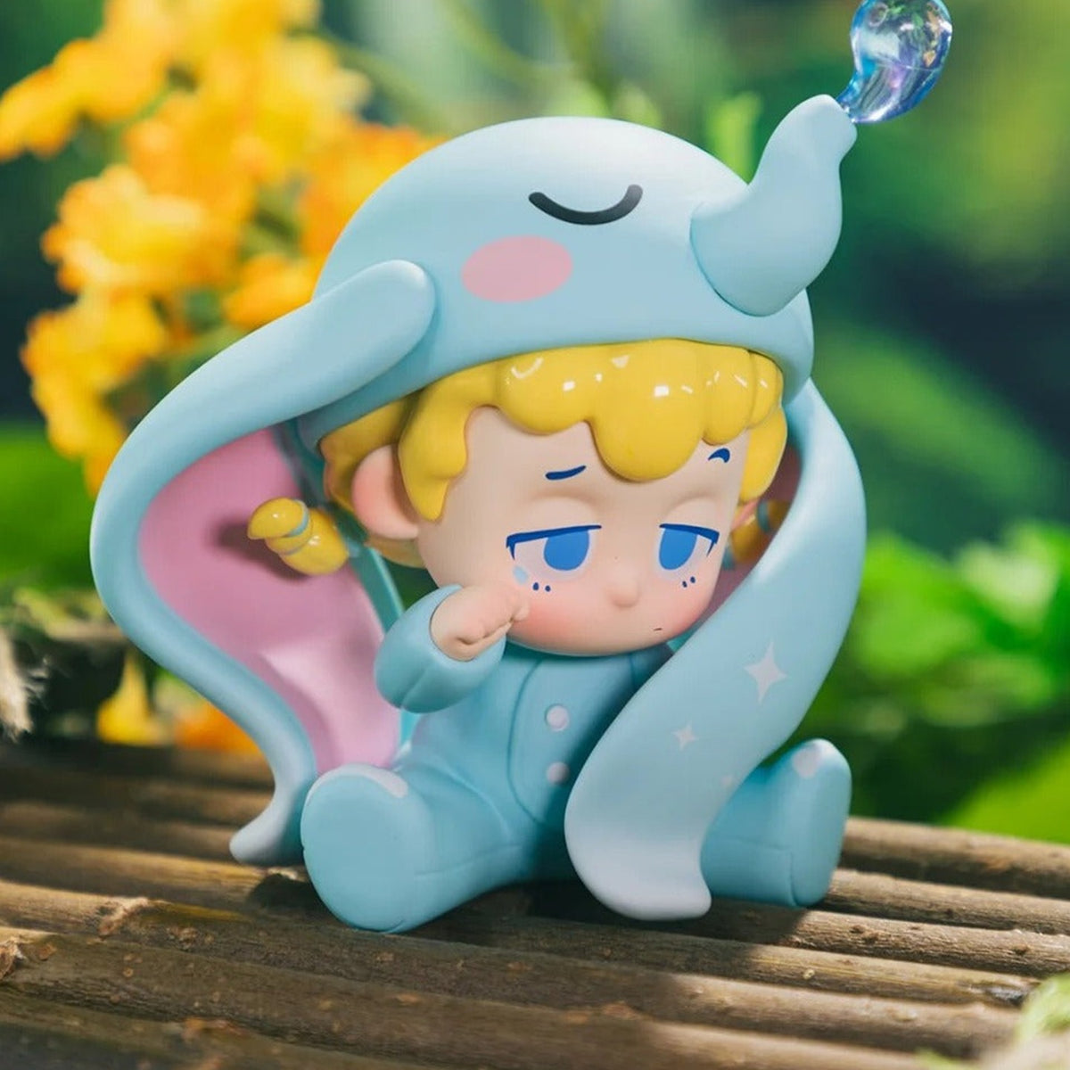 Piny Wonderful Journey Series Figure Blind box - Elephant-themed figure example with upper bubble prop cropped; random design not guaranteed