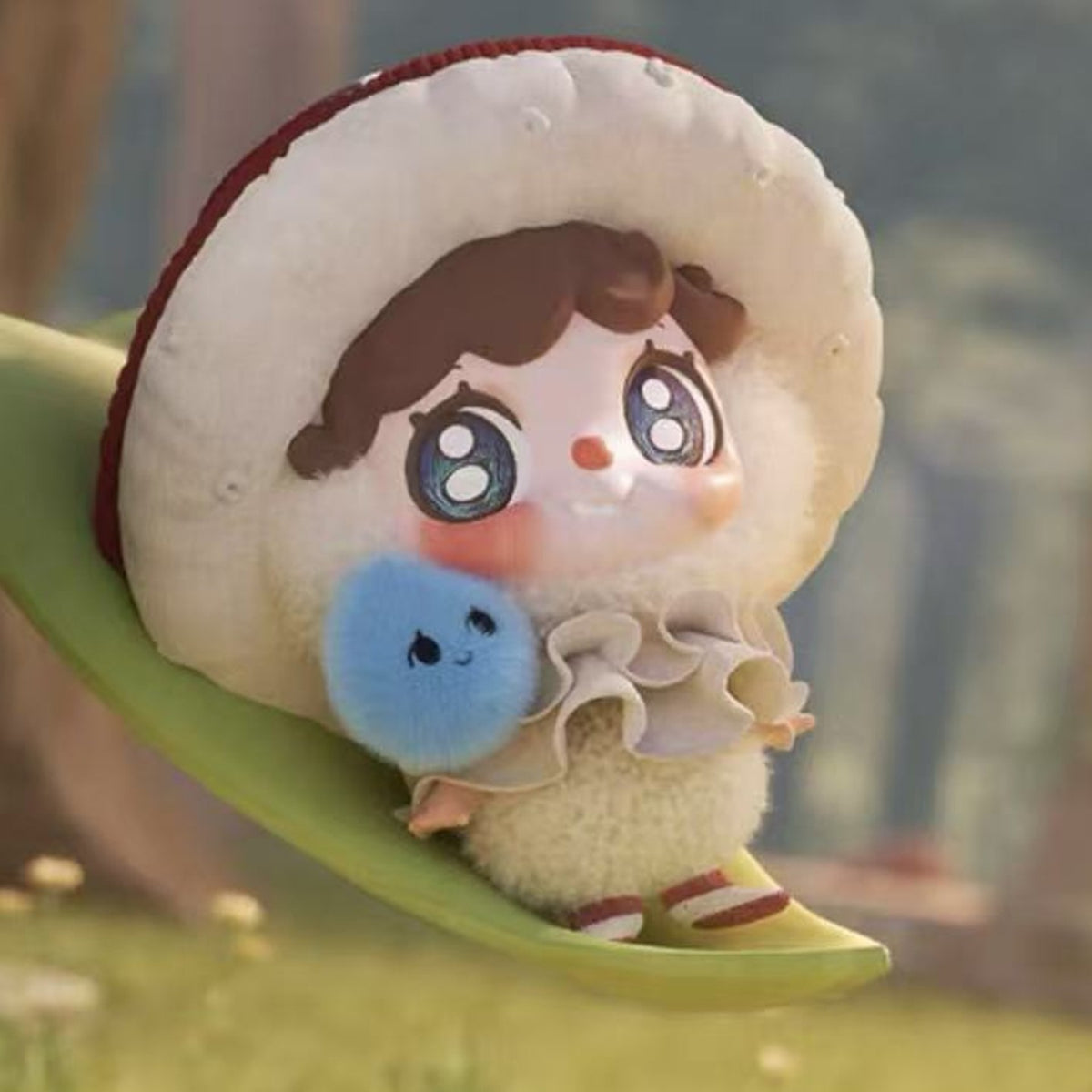 Piropiro Windborne Sweet Dreams Series Plush Pendant Blind Box - Complete seated plush pendant example; display props not included; random design not guaranteed