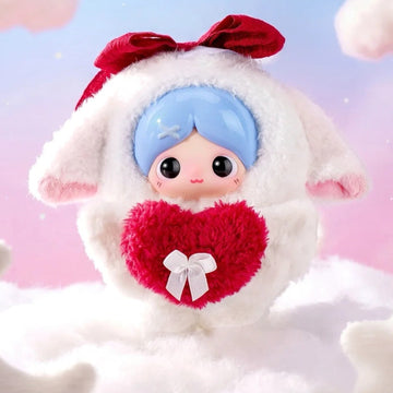 Piupu Fuzzy Hug Series Vinyl Plush Blind Box - Red-heart design example; random design not guaranteed