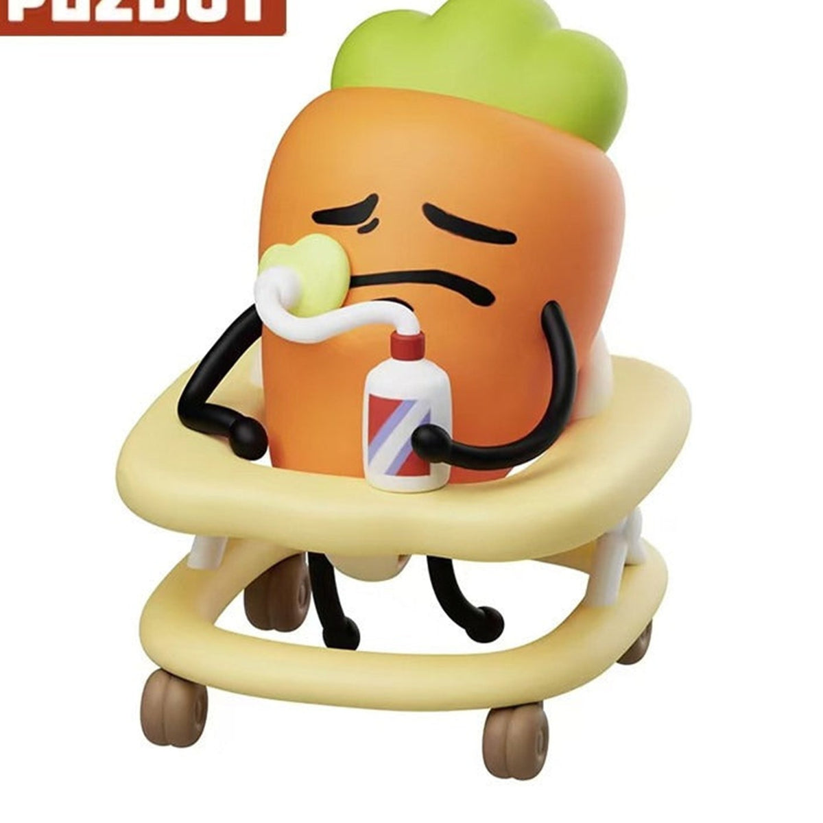 Plzdot Lipu Friends Be a Baby Series Figure Blind Box - Carrot complete design example; random design not guaranteed