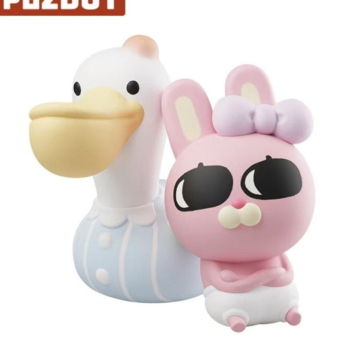 Plzdot Lipu Friends Be a Baby Series Figure Blind Box - White bird and pink rabbit design examples; random design not guaranteed